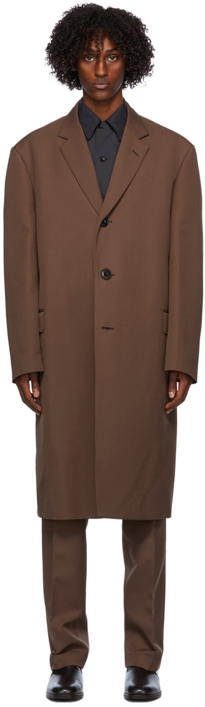 LEMAIRE - Manteau brun Suit
