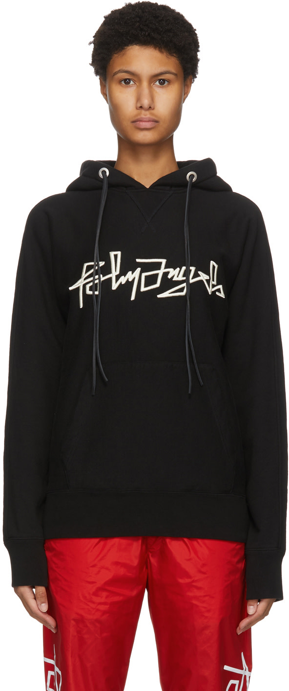 Palm Angels - Pull à capuche Desert noir à logo