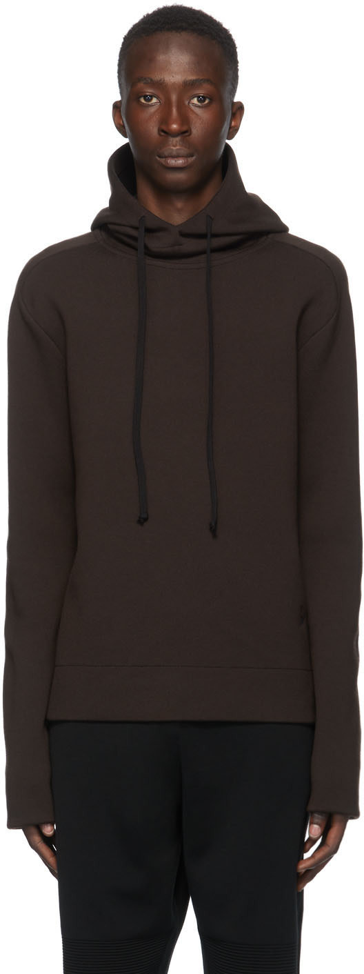 Bottega Veneta - Pull à capuche brun Double-Face