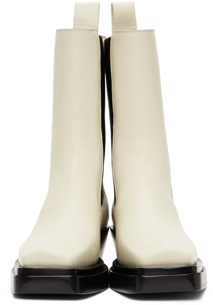 Bottega Veneta: Off-White 'The Lean' Chelsea Boots | SSENSE