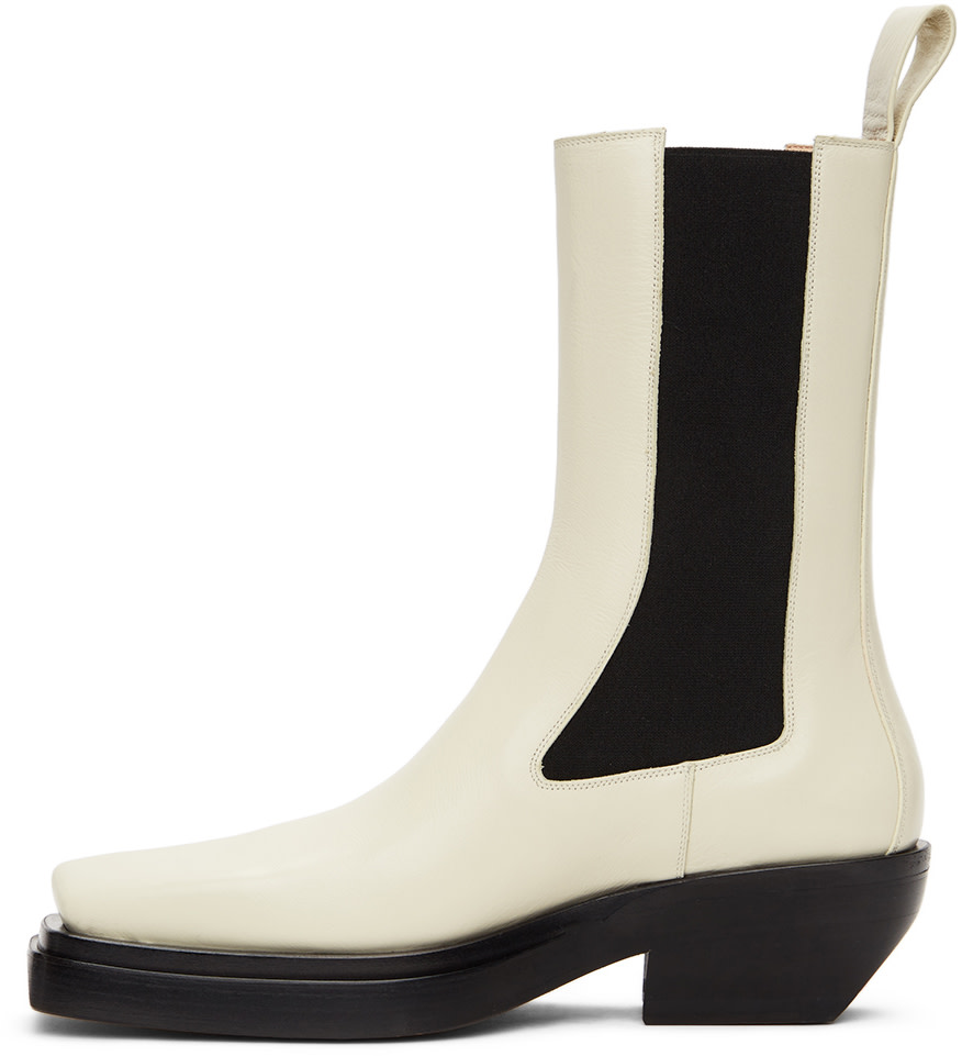 Bottega Veneta: Off-White 'The Lean' Chelsea Boots | SSENSE