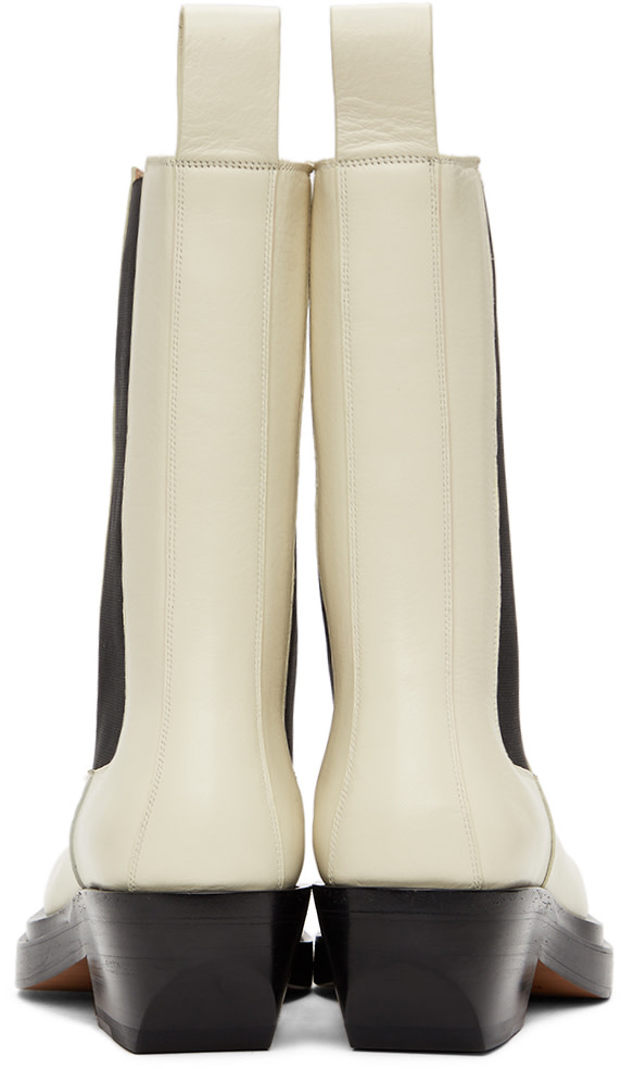 Bottega Veneta: Off-White 'The Lean' Chelsea Boots | SSENSE