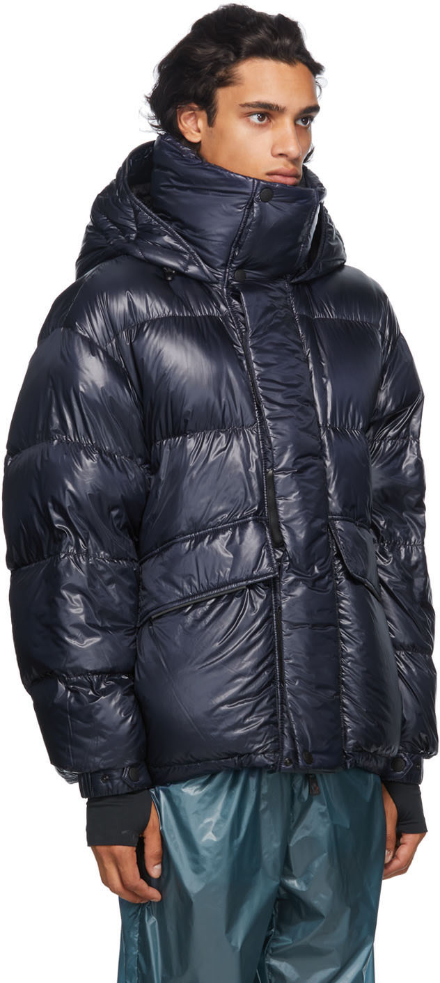 Moncler Grenoble: Navy Down Gressan Coat | SSENSE