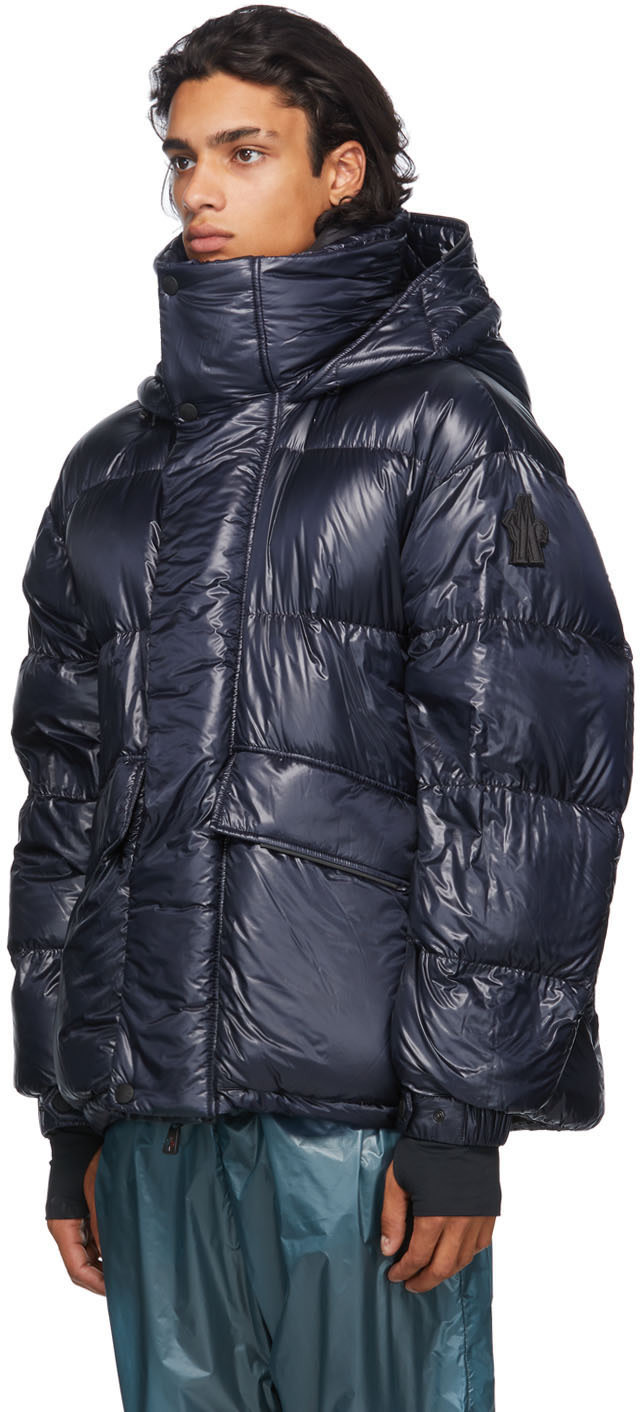 Moncler Grenoble: Navy Down Gressan Coat | SSENSE