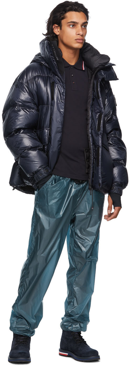 Moncler Grenoble: Navy Down Gressan Coat | SSENSE