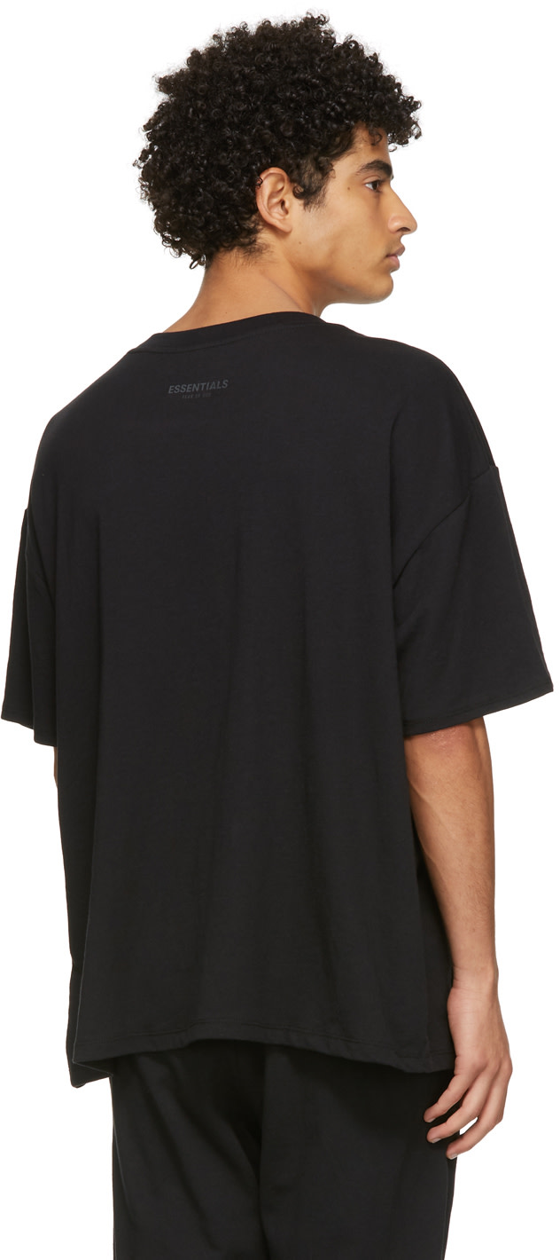 Fear of God ESSENTIALS - Three-Pack Black Jersey T-Shirts