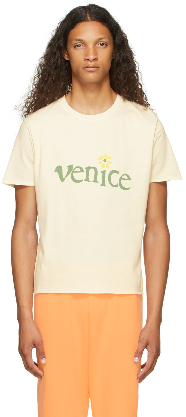 ERL - オフホワイト Venice Be Nice T シャツ