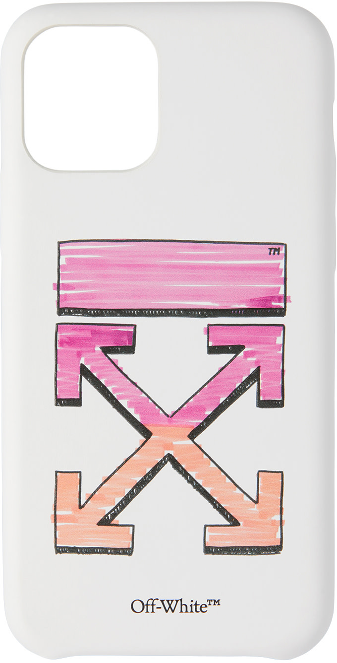 Off-White - Étui pour iPhone 11 Pro blanc Marker