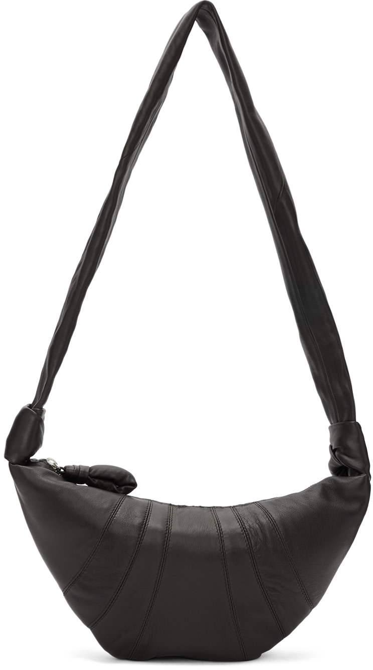 LEMAIRE - Sac brun Small Croissant