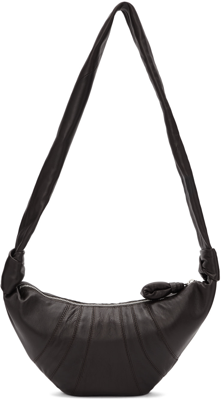 LEMAIRE - Sac brun Small Croissant