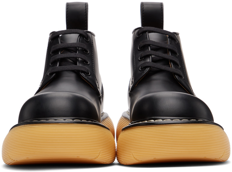Bottega Veneta: Black 'The Bounce' Boots | SSENSE