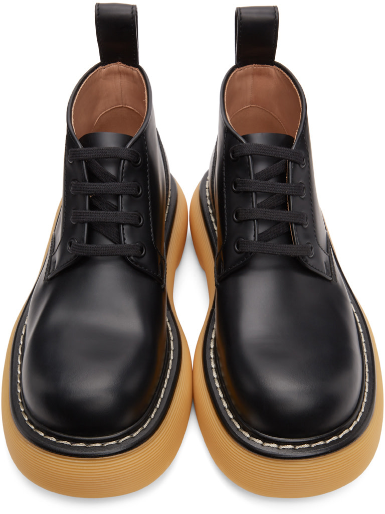 Bottega Veneta: Black 'The Bounce' Boots | SSENSE