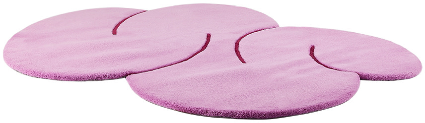 Okej - Tapis Squiggle rose exclusif à SSENSE