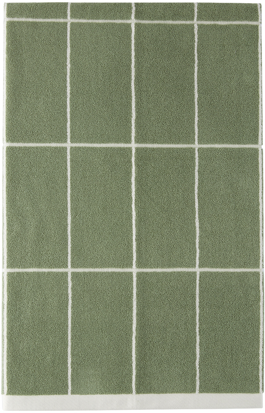 Baina - Green & White Bethell Bath Towel