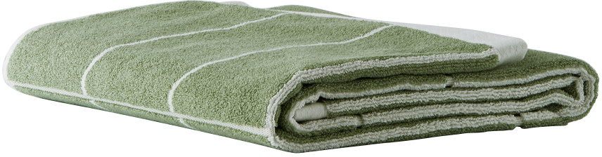 Baina - Green & White Bethell Bath Towel