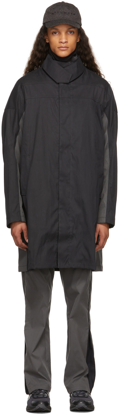 AFFXWRKS - Manteau noir à col double