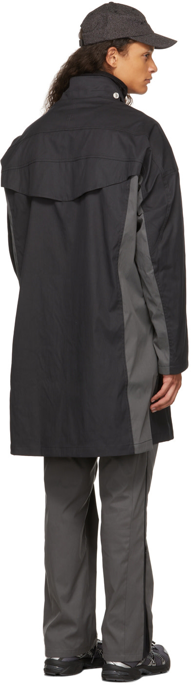 AFFXWRKS - Manteau noir à col double