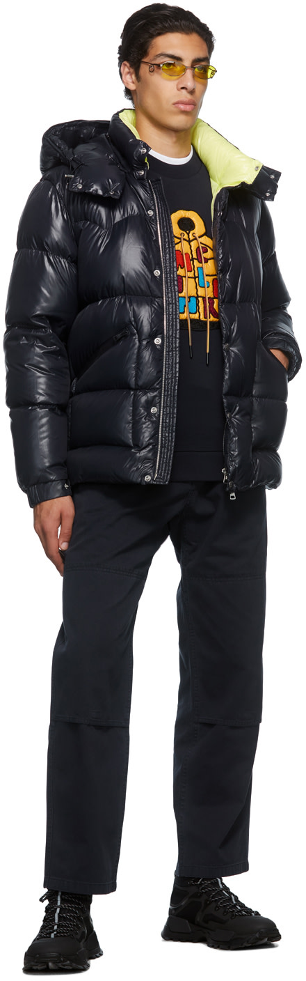 Moncler - Navy Logo Down Jacket