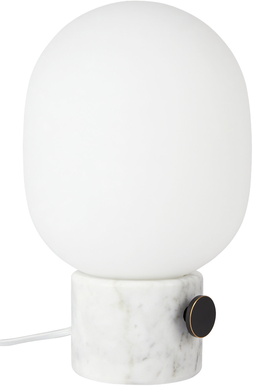 Audo Copenhagen - Lampe de table JWDA blanche en marbre