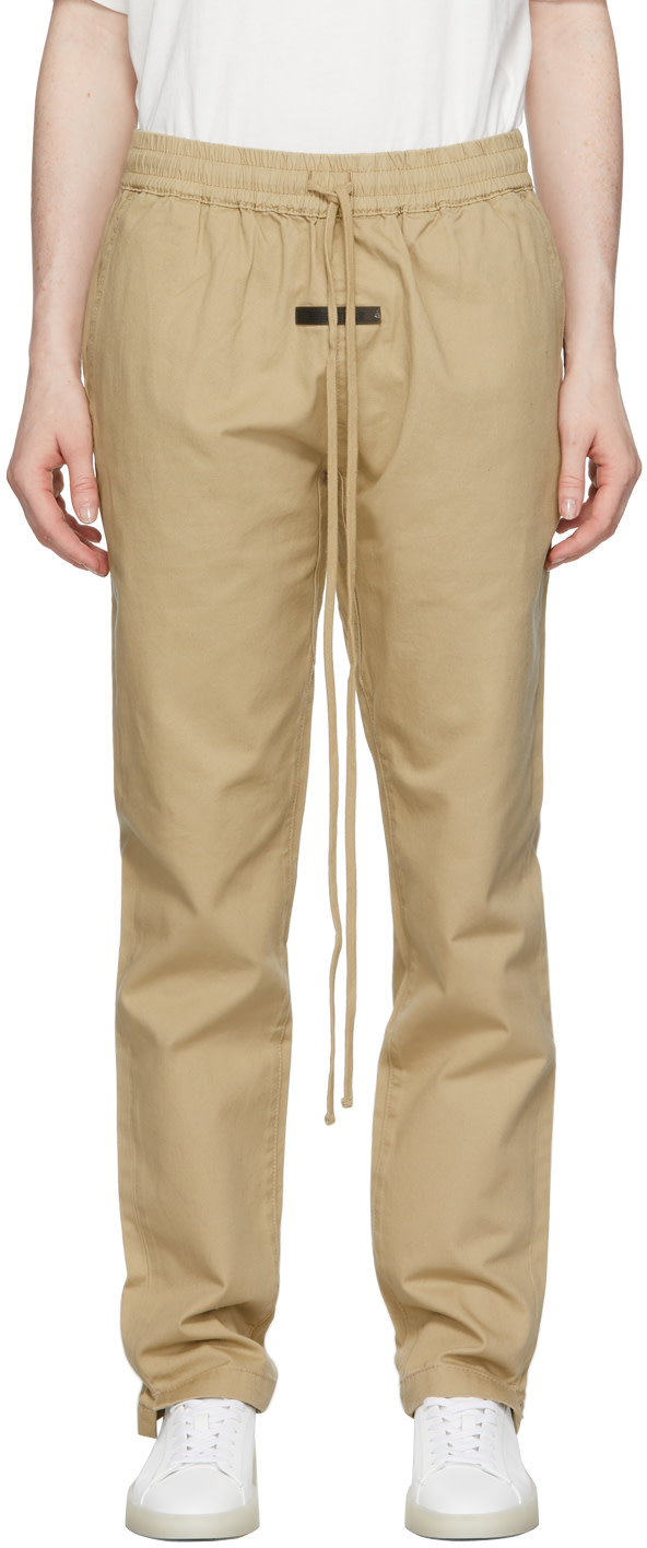 Fear of God ESSENTIALS - Pantalon kaki en sergé