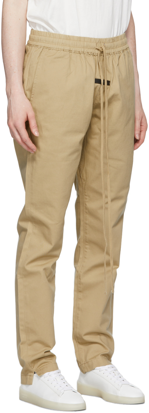 Fear of God ESSENTIALS - Pantalon kaki en sergé