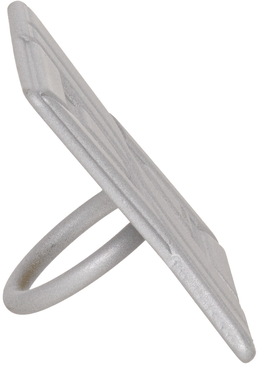 We11done - Bague chevalière argentée à logo