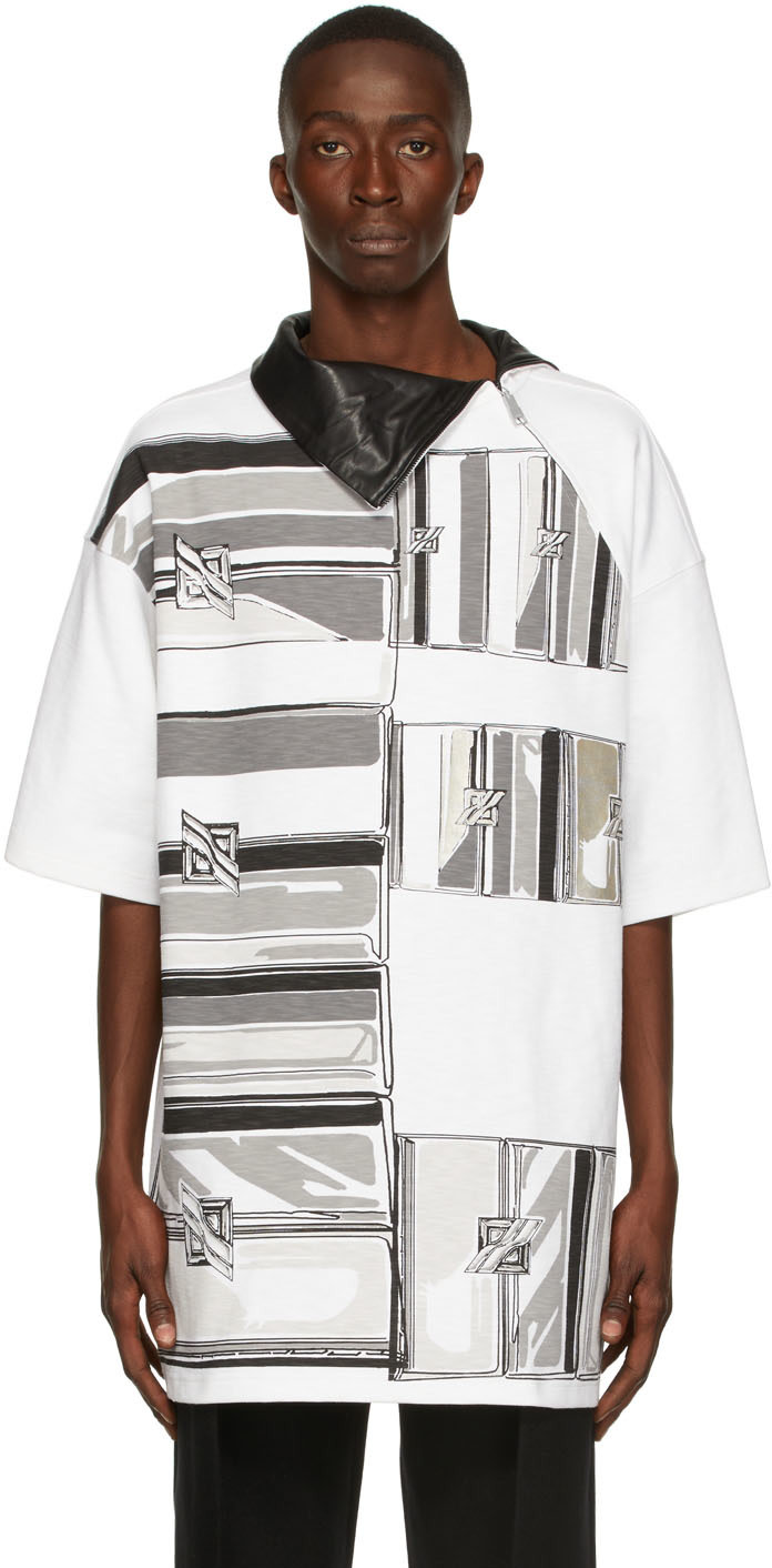 We11done - Flat Chain Print T-Shirt