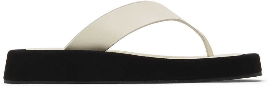 The Row - Sandales Ginza blanches