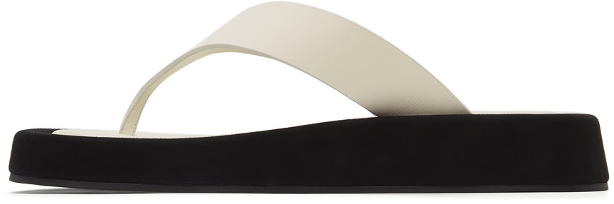 The Row - Sandales Ginza blanches