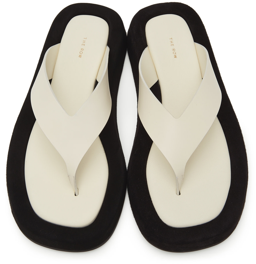 The Row - Sandales Ginza blanches