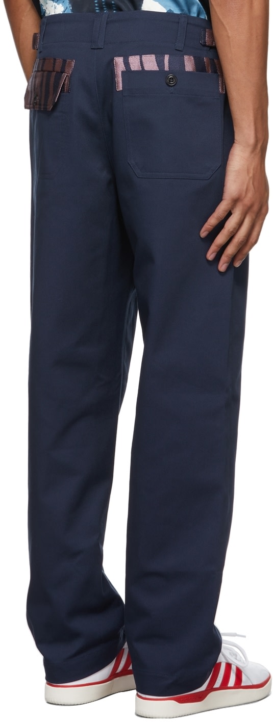 Nicholas Daley - Navy 70s Trousers