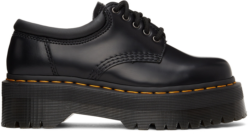 Dr. Martens - Black Quad Platform Derbys