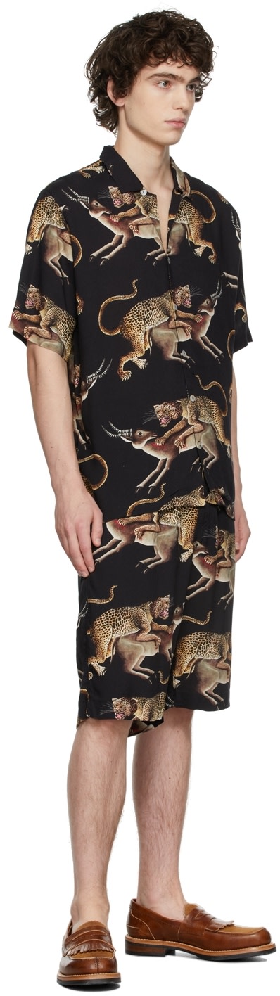 Endless Joy - Black Leopard Shorts