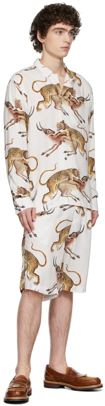 Endless Joy - White Leopard Board Shorts