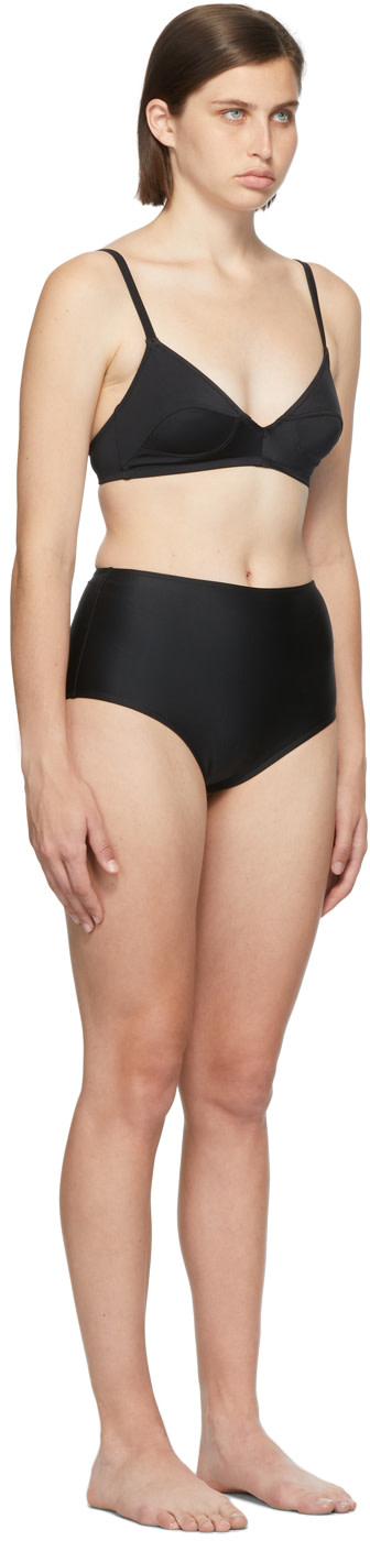 Nu Swim - Bikini Clove & Basic noir à culotte à taille haute