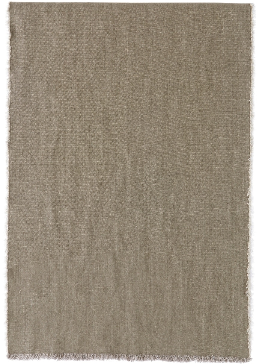 R+D.LAB - Nappe nattée grise en lin
