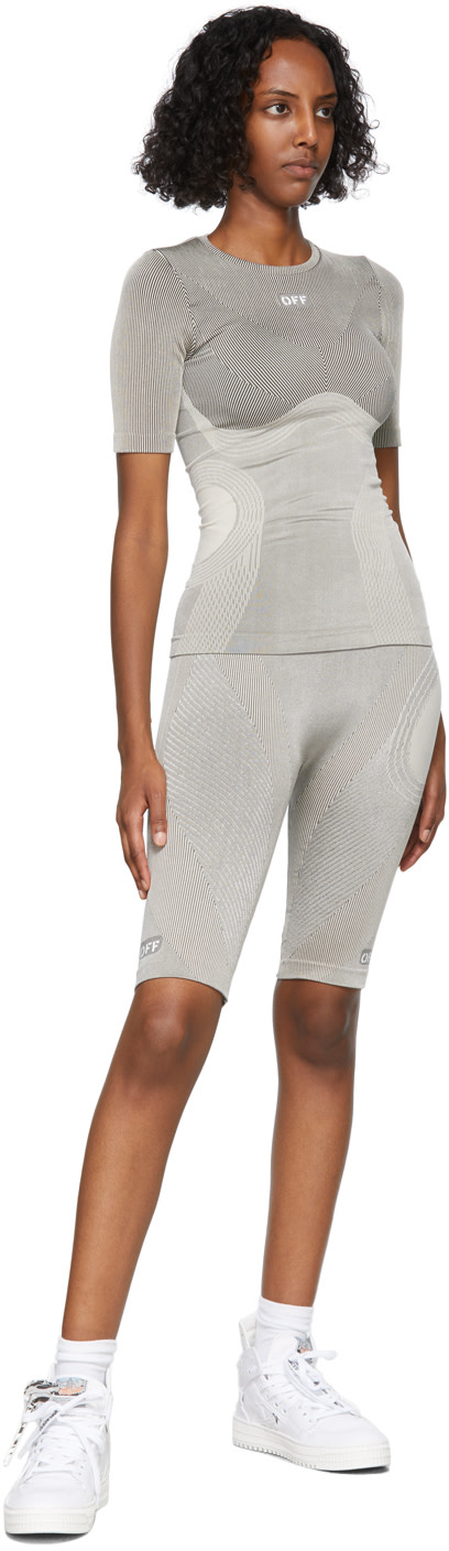 Off-White - Short cuissard Meteor gris