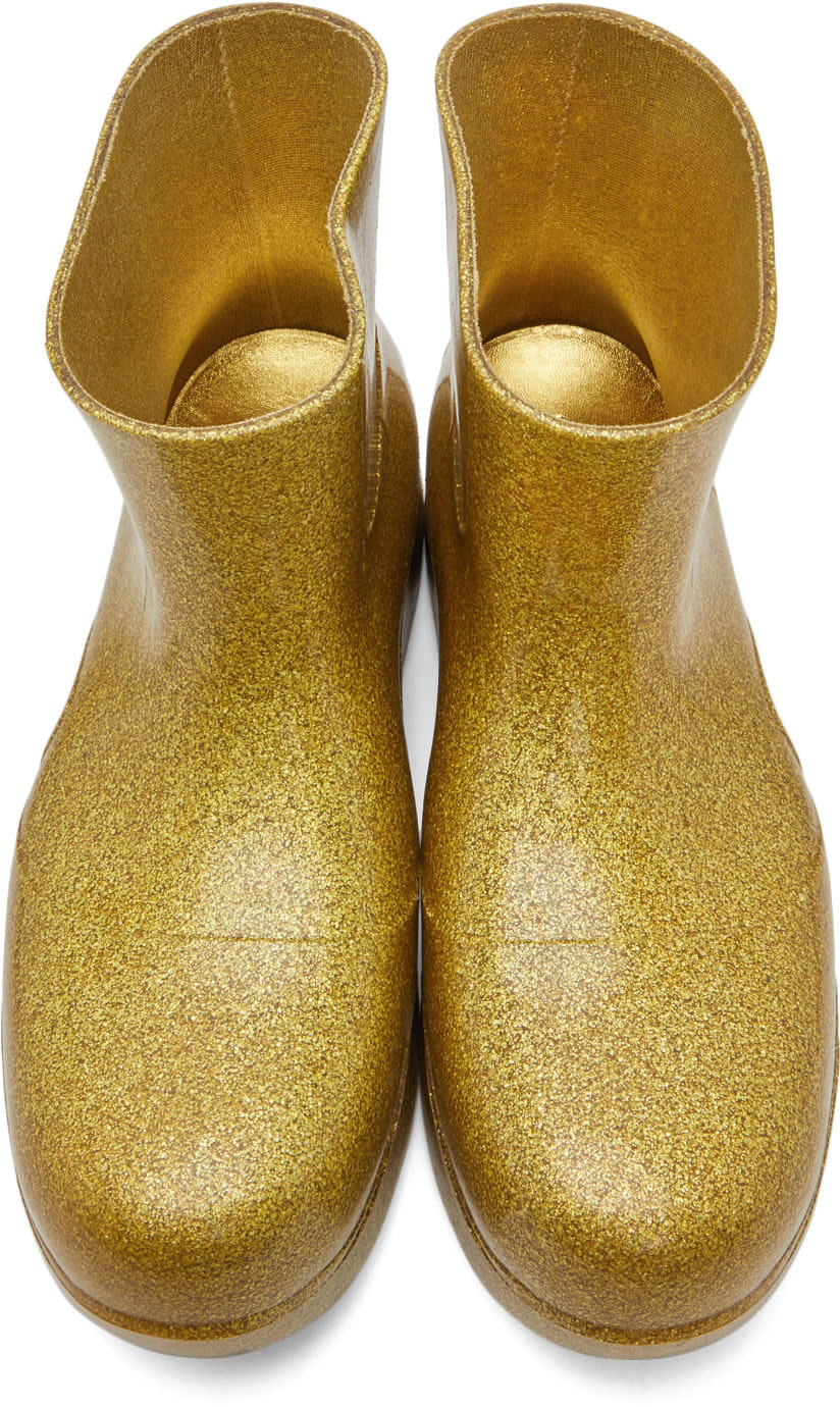 Bottega Veneta - Gold Puddle Boots