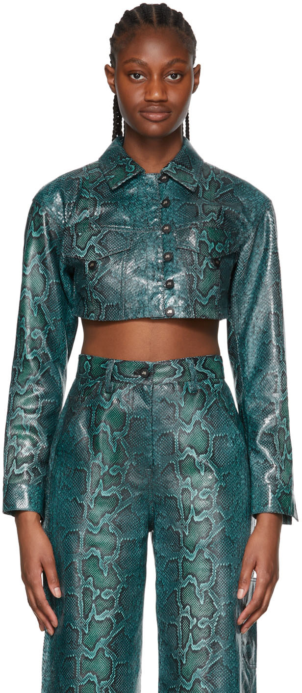 J6 - Blue Leather Jacket