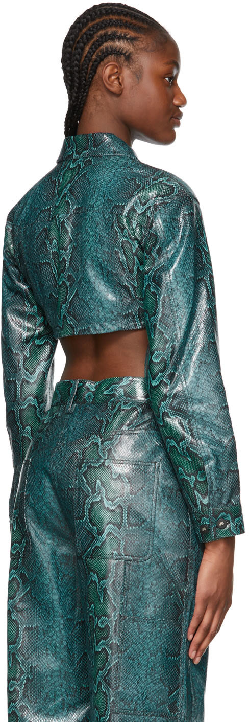 J6 - Blue Leather Jacket