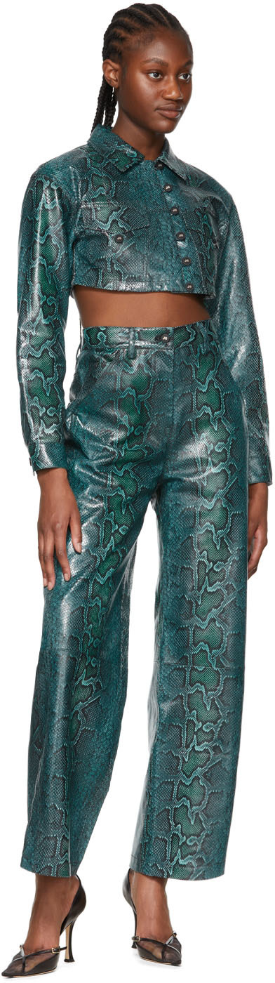 J6 - Blue Leather Jacket