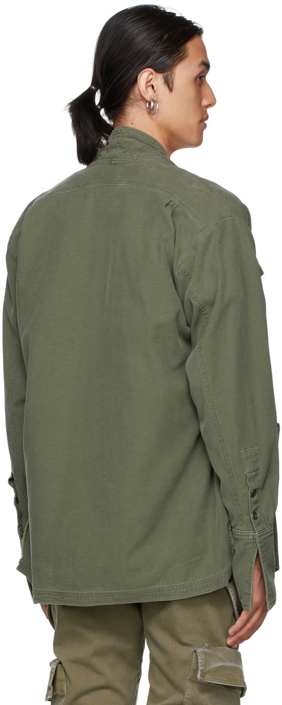 Greg Lauren - Blouson Baker Studio kaki exclusif à SSENSE