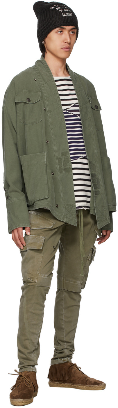 Greg Lauren - Blouson Baker Studio kaki exclusif à SSENSE