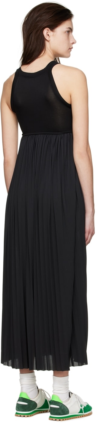 VAARA - Robe midi noire en polyester