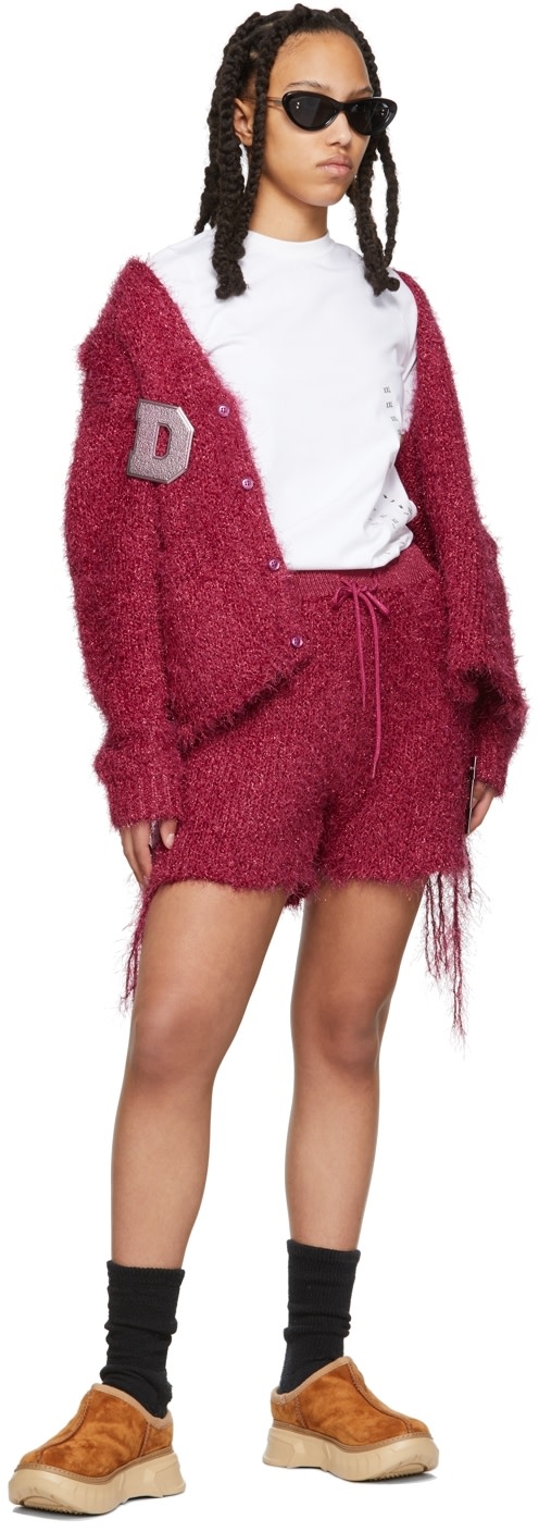 doublet - Short rose en nylon technique à logo métallique