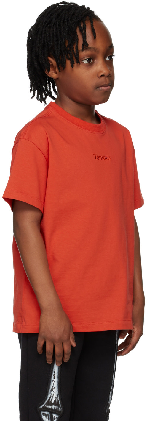 doublet - キッズ|レッド Tomato Stem Tシャツ