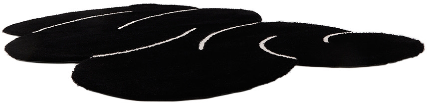 Okej - Black Squiggle Rug