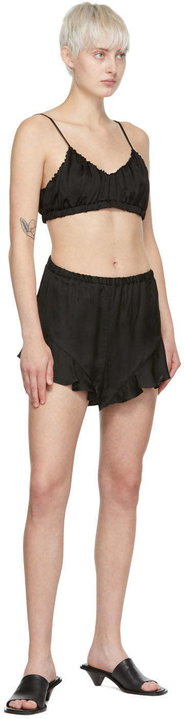 determ; - Soutien-gorge noir en rayonne