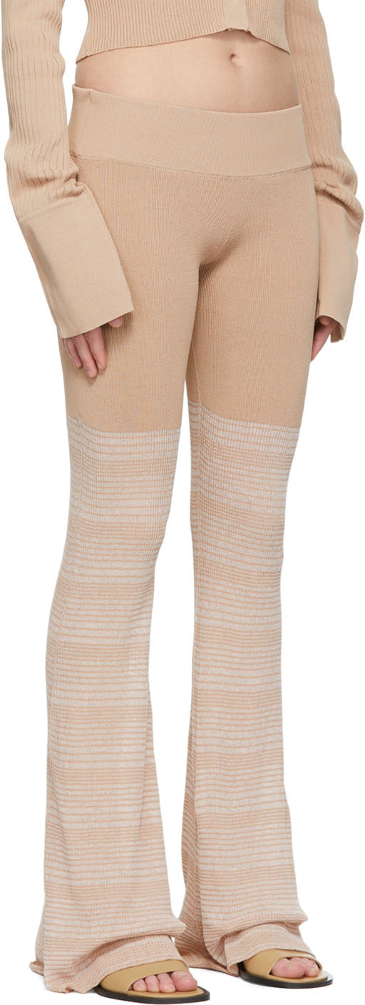 determ; - Pantalon de survêtement beige en polyester