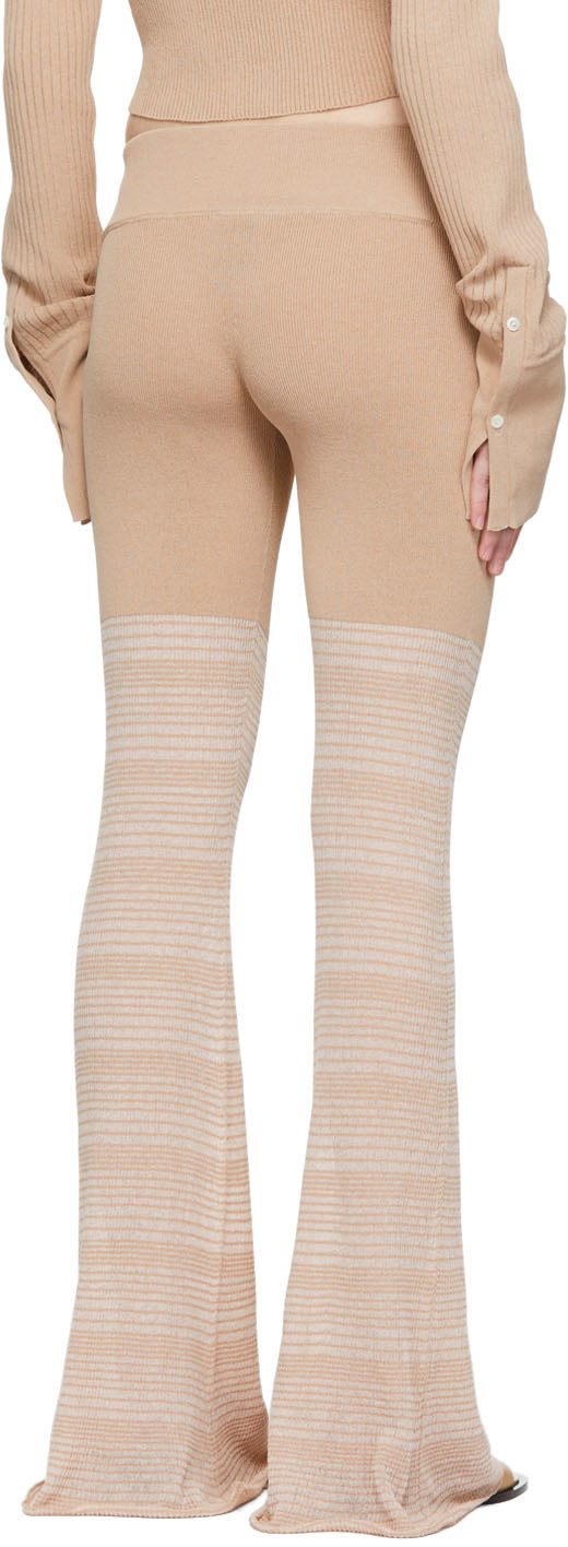 determ; - Pantalon de survêtement beige en polyester